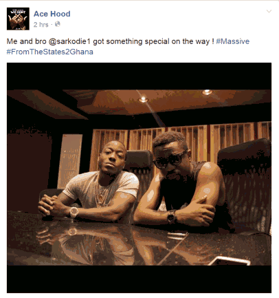 American Rapper Ace Hood Confirms Collaboration With Sarkodie + BTS Pictures