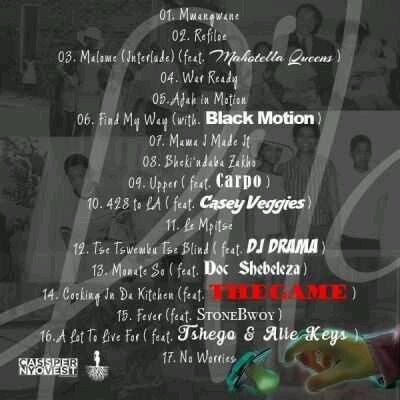 Cassper Nyovest Album “Refiloe” Tracklist f. The Game, DJ Drama, Stonebwoy & More