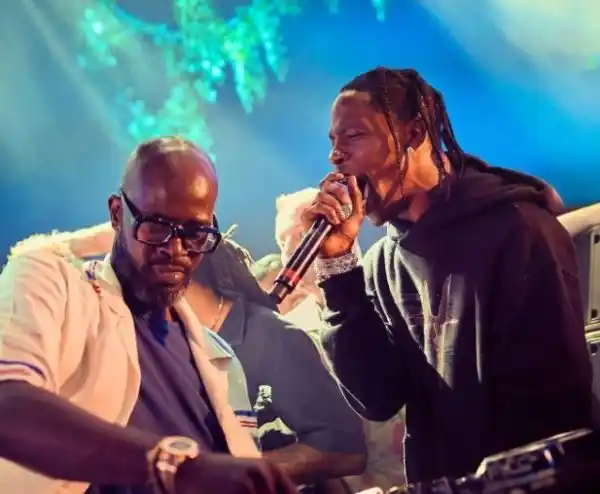 Travis Scott shows love to Black Coffee at Hi Ibiza (Video)