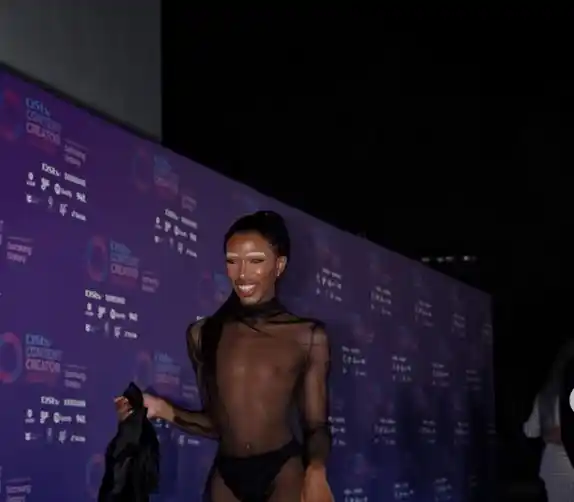 Lasizwe’s look to DSTV Content Creator Awards has people talking (Photos)